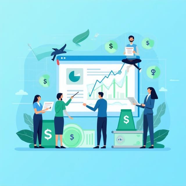Financial services illustration